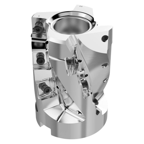 Seco Tools 10127497 | R220.81-0063-068-SNAC15.2A 63.00mm Diameter x 68.00mm Maximum Cutting Depth x 90.00mm Functional Length x 90 Degree Cutting Edge Angle 4 Flute Indexable Square-Shoulder End Mill