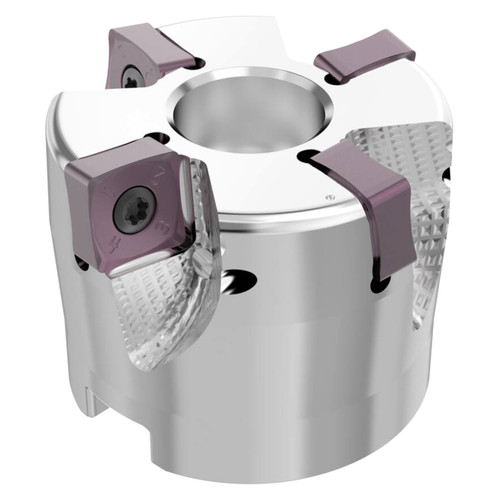 Seco Tools 10134775 | R220.88-0050-12-4SAP 50.00mm Diameter x 9.00mm Depth of Cut x 40.00mm Functional Length -10 Degree Rake Radial Angle Indexable Chamfer & Angle Face Mill