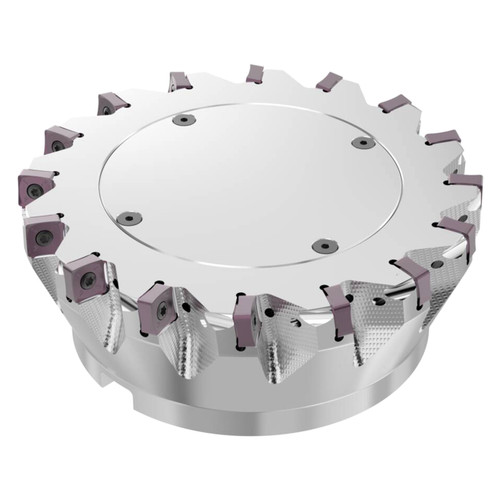 Seco Tools 10134786 | R220.88-8160-12-16SAP 160.00mm Diameter x 9.00mm Depth of Cut x 63.00mm Functional Length -8 Degree Rake Radial Angle Indexable Chamfer & Angle Face Mill