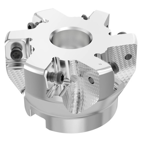 Seco Tools 10134790 | R220.88-02.50-12-6SAP 63.50mm Diameter x 9.00mm Depth of Cut x 40.00mm Functional Length -9.5 Degree Rake Radial Angle Indexable Chamfer & Angle Face Mill