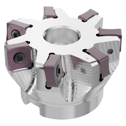 Seco Tools 10134791 | R220.88-02.50-12-7SAP 63.50mm Diameter x 9.00mm Depth of Cut x 40.00mm Functional Length -9.5 Degree Rake Radial Angle Indexable Chamfer & Angle Face Mill