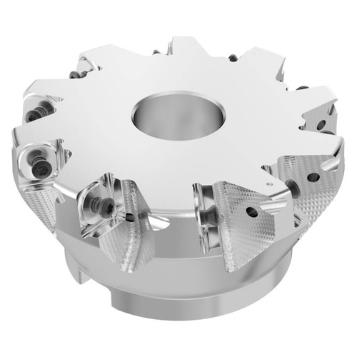 Seco Tools 10134823 | R220.88-05.00-16-10SAP 127.00mm Diameter x 13.00mm Depth of Cut x 63.00mm Functional Length -8 Degree Rake Radial Angle Indexable Chamfer & Angle Face Mill