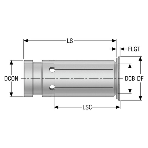 Seco Tools 10137367 | 05FHC2006 6.00mm Bore Diameter x 50.50mm Shank Length Hydraulic Chuck Sleeve