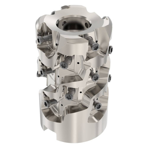 Seco Tools 10215183 | R220.94-0050-058-LO12.4A 50.00mm Diameter x 58.00mm Maximum Cutting Depth x 80.00mm Functional Length x 90 Degree Cutting Edge Angle 4 Flute Indexable Square-Shoulder End Mill