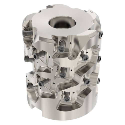 Seco Tools 10215185 | R220.94-0063-058-LO12.5A 63.00mm Diameter x 58.00mm Maximum Cutting Depth x 75.00mm Functional Length x 90 Degree Cutting Edge Angle 5 Flute Indexable Square-Shoulder End Mill
