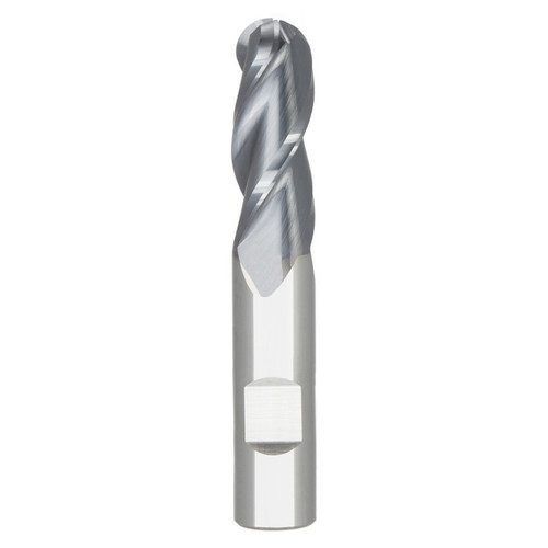 Seco Tools 17003795 | SB335.344F3B.3Z3 0.344" Diameter x 0.375" Shank x 0.172" Corner Radius x 2.500" OAL 3 Flute AlTiN Coated Carbide Ball End Mill