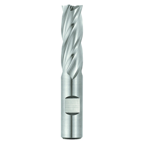 Seco Tools 17011883 | SPC4081.250P2S.3Z4 1.250" Diameter x 1.000" Shank x 4.500" OAL x 30 Degree Helix Angle 4 Flute Uncoated HSCO Square End Mill