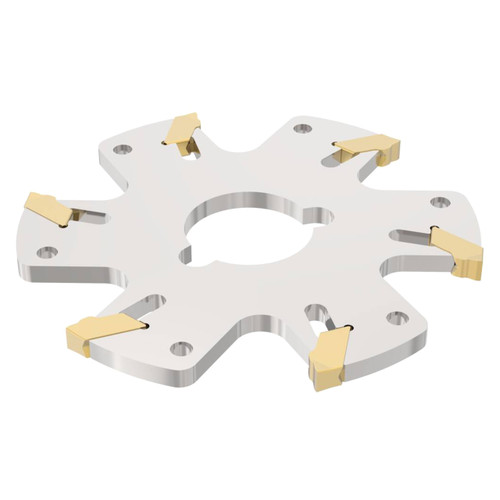 Seco Tools 75012753 | 335.10-080-04.22-6 80.00mm Diameter x 4.10mm Maximum Cutting Depth x 90 Degree Cutting Edge Angle Indexable Slotting Cutter