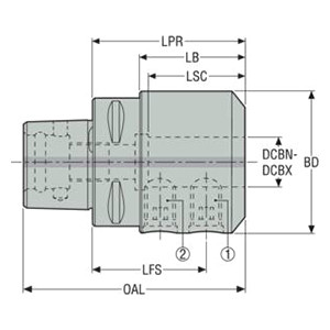 Seco Tools 75039961 | C3-391.20-12055 42.00mm Diameter x 74.00mm OAL End Mill Holder