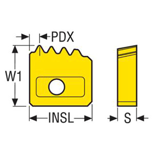 Seco Tools 02455071 | 5-5108 Laydown Threading Insert