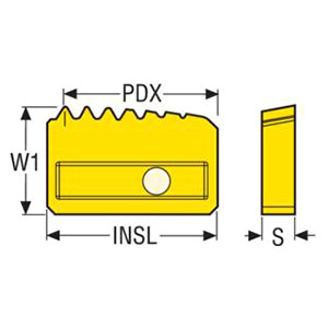 Seco Tools 02455074 | 5-5110 Laydown Threading Insert
