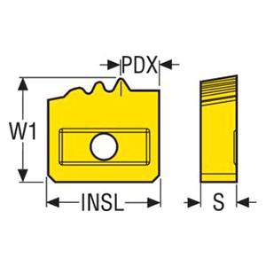 Seco Tools 02551645 | 8-1117 Laydown Threading Insert