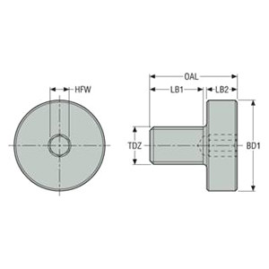 Seco Tools 10021758 | 58283810 47.50mm Body Diameter x 0.768" Body Length Shell Mill Arbor Screw