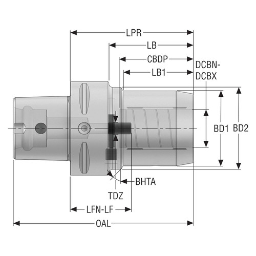 Seco Tools 10137319 | C6-HC32-100 Hydraulic Chuck