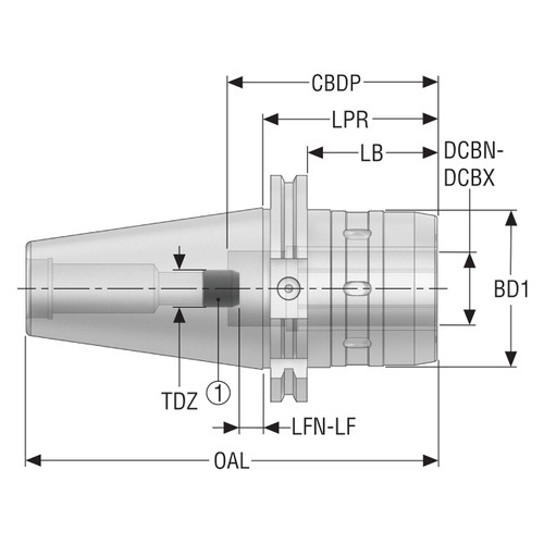 Seco Tools 10185645 | DIN50AD-PMC32-075 Milling Chuck