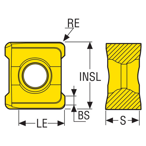 Seco Tools 10198825 | LNKT060504PPTN-M06 Milling Insert