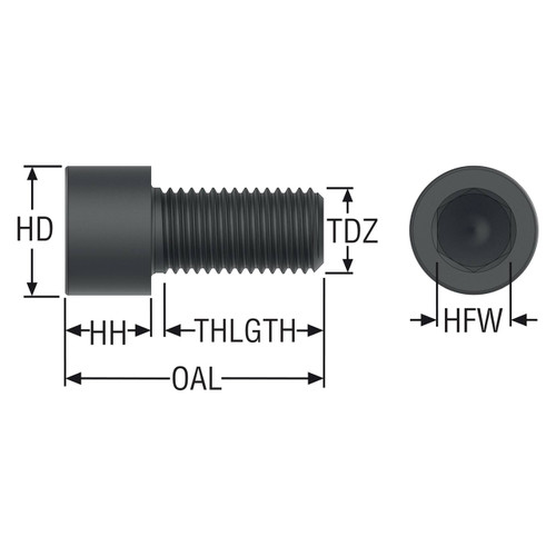 Seco Tools 75077589 | MC6S12X50 Hex Socket Cap Screw