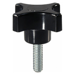 Carr Lane CL-1-PPK2T-PACKOF2 | 1/4"-20 Thread x 13/16" Diameter Four-Prong Knobs - Stud Type (Phenolic)
