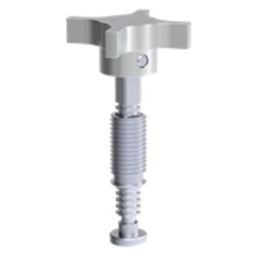 Carr Lane CL-312-BLKA-ZC | 1-1/8-7" Thread x 0.500" Diameter Bar-Lok Quick-Acting Screw Clamp