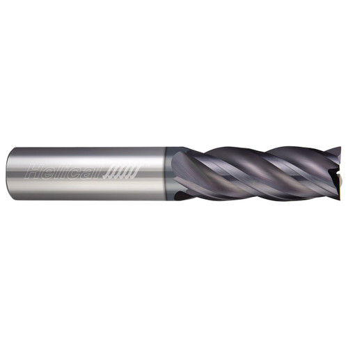 Helical Solutions 89678 | 0.437" Diameter x 0.437" Shank x 4.000" OAL x 2.000" LOC 4 Flute APLUS Coated Square End Mill