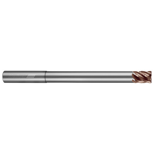 Helical Solutions 89312 | 0.250" Diameter x 0.250" Shank x 4.000" OAL x 0.375" LOC 6 Flute TPLUS Coated Corner Radius End Mill