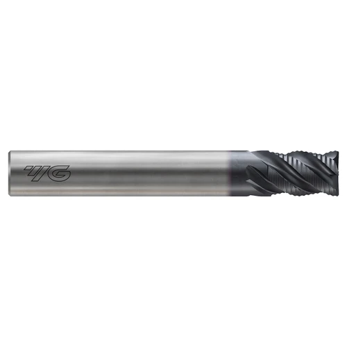 YG1 G9D75080 | 8.00mm Diameter x 8.00mm Shank x 12.00mm LOC x 63.00mm OAL x 0.50mm Radius 4 Flute Y Coated Carbide G9D75 Roughing End Mill
