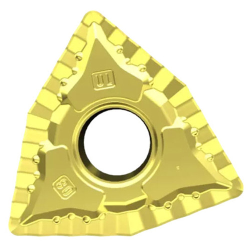 YG1 22002285 | 0.375" Inscribed Circle x 0.187" Thickness x 0.031" Radius x 0.224" Edge Length 6 Edge Count TiAlN Coated Carbide Turning Negative Insert