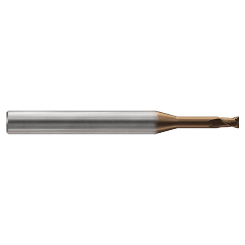 YG1 HPI88903 | 1/254" Diameter x 3/19" Shank x 2/635" LOC x 1.771" OAL x 35 Degree Helix Angle 2 Flute C-Coated Carbide Square End Mill