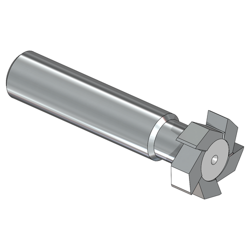 AB Tools 404-8F | 1/2" Diameter x 1/8" Width 8 Flute Solid Carbide Keyway Cutter