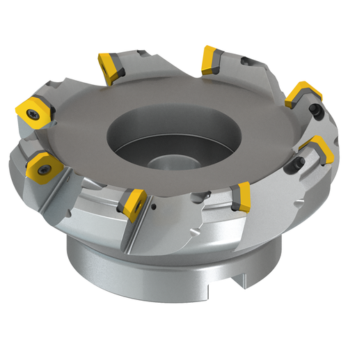 Pramet 125A08R-S45SD13F-C | 125.00mm Diameter x 63.00mm Functional Length x 45 Degree Cutting Edge Angle 8 Cutting Edge Face Mill Cutter