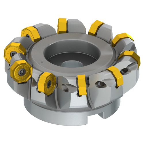 Pramet 100A10R-S45ON06-C | 100.00mm Diameter x 50.00mm Functional Length x 43 Degree Cutting Edge Angle 10 Cutting Edge Indexable Face Mill
