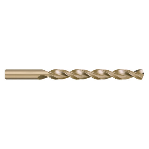 Titan USA CD81515 | 0.297" Diameter x 0.297" Shank x 4.375" OAL 2 Flute Gold Oxide Coated Cobalt Jobber Length Drill Bit