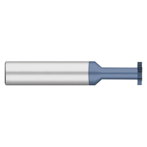 Titan USA TC43944 | 0.375" Diameter x 3/8" Shank x 2.500" OAL 8 Flute AlTiN Coated Carbide Straight Tooth Keyseat Cutter