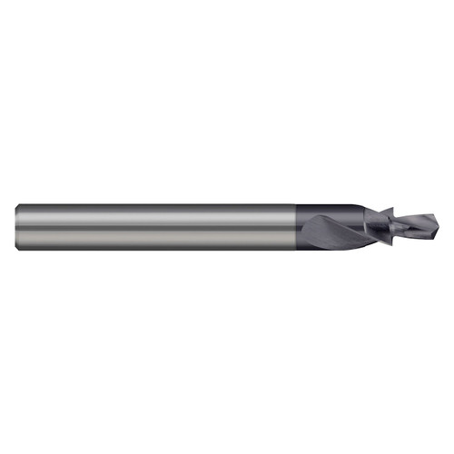 Harvey Tool 700004 | 1/8" Diameter x 1/4" Shank x 0.625" Drill Length x 2-1/2: OAL 2 Flute Uncoated Combined Drill Counterbore