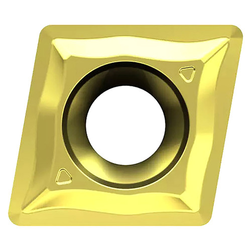 YG1 22002919 | 3/8" Inscribed Circle Diameter x 1/8" Thickness x 3/64" Radius 2 Cutting Edge TiCN-Al2O3 Coated Carbide Turning Positive Insert