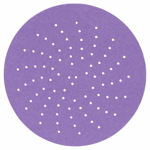 3M 7100335094 | 3.000" Diameter x 320+ Grit 150000 RPM Precision Shaped Ceramic Paper Sanding Disc - Purple