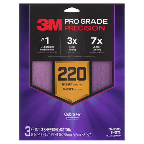 3M 7100327705 | Cubitron 132.000" Overall Length Precision Shaped Ceramic Cloth Belt - Purple
