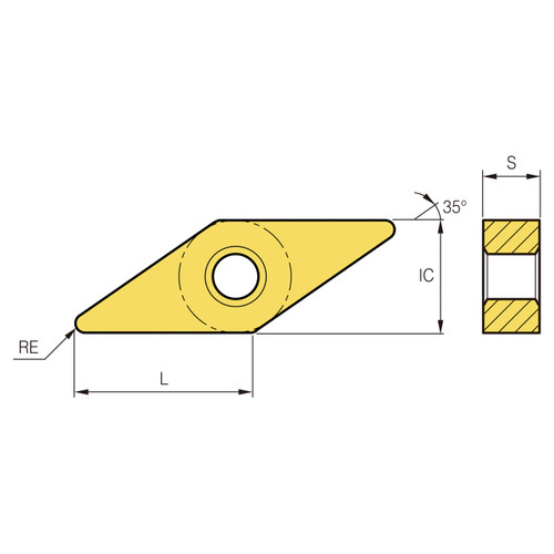 Korloy 1-02-064197 | NC6315 Grade Turning Insert