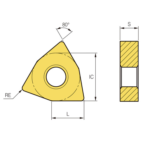 Korloy 1-02-063941 | NC6315 Grade Turning Insert