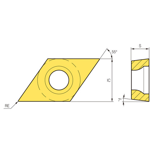 Korloy 1-02-046882 | PC9030 Grade Turning Insert
