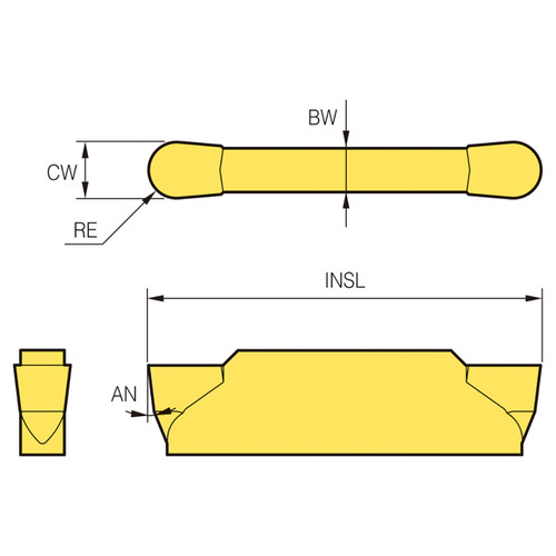 Korloy 1-02-070492 | NC3225 Grade MGT Insert