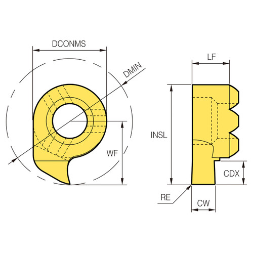 Korloy 1-02-066590 | PC5300 Grade Fine Tool Insert