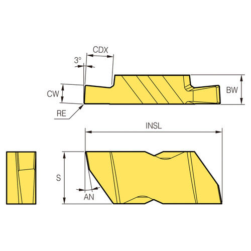 Korloy 1-02-069954 | PC8110 Grade K-Notch Insert