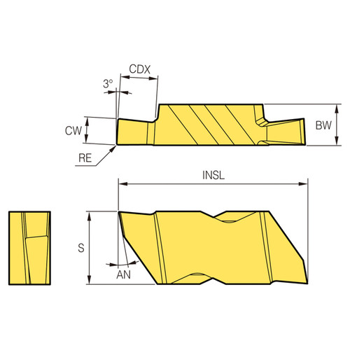 Korloy 1-02-070458 | PC5300 Grade K-Notch Insert