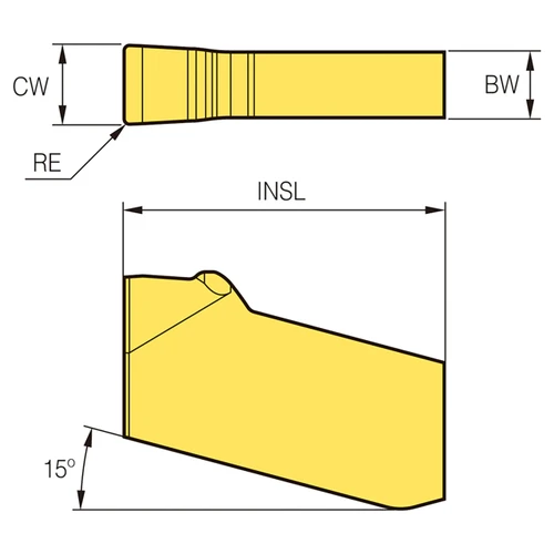 Korloy 1-02-071695 | PC5300 Grade Saw Man-X Insert