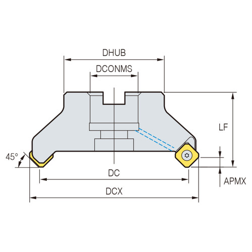 Korloy 1-06-012909 | RM8 Rich Mill Cutter
