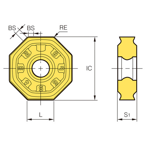Korloy 1-02-029468 | PC6510 Grade RM16 Rich Mill Insert