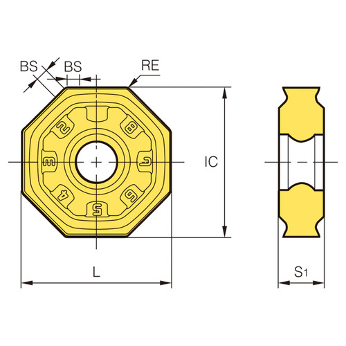 Korloy 1-02-072280 | PC3700 Grade RM16 Rich Mill Insert