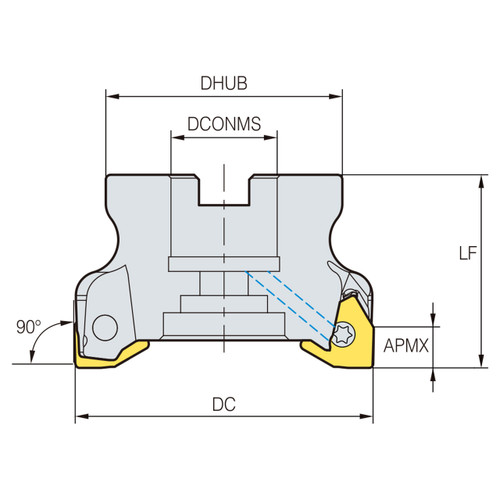 Korloy 1-06-055020 | RM6 Rich Mill Cutter
