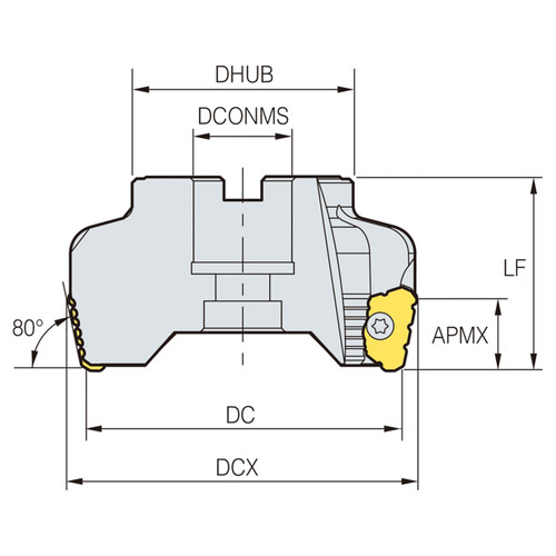 Korloy 1-06-034163 | Power Buster Cutter